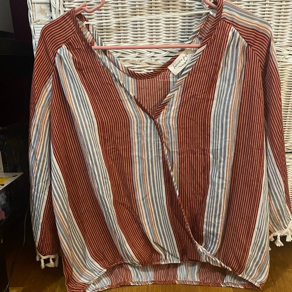 Large Women’s long sleeve blouse